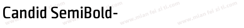 Candid SemiBold字体转换